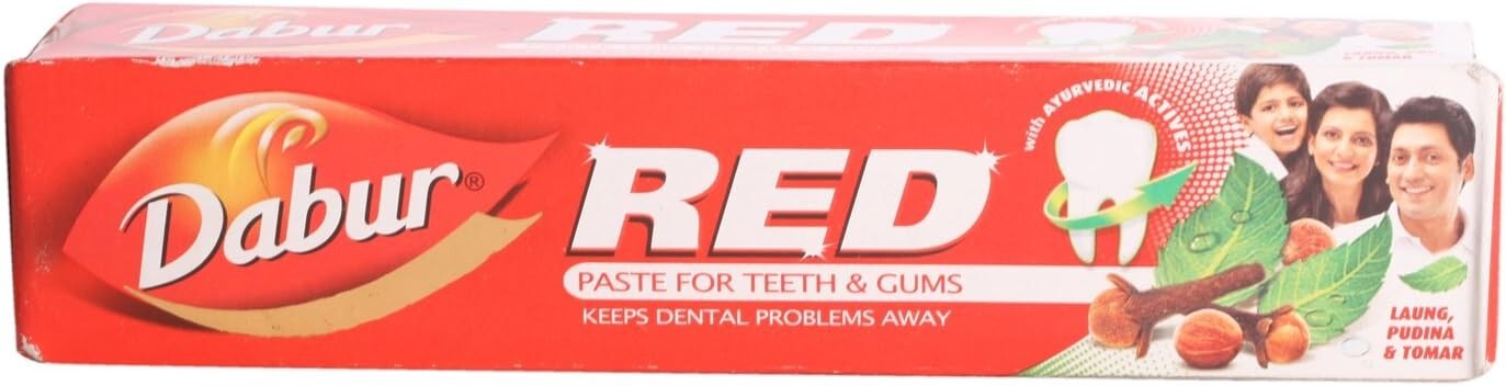 Dabur Toothpaste - Red for Teeth and Gums, 200g Pack Free Shipping